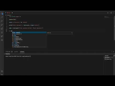 How to make a password checker with turtle in python | Not so Pro Python Tutorials