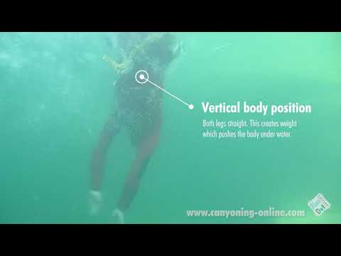 Diving [canyoning techniques]