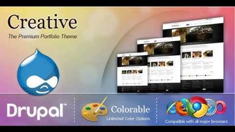 Preview Creative - The Premium Portfolio Theme Drupal Crea