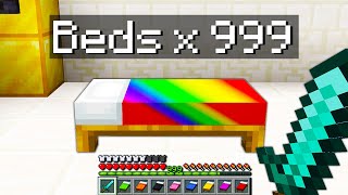 Minecraft Bedwars but you can spawn infinite beds...