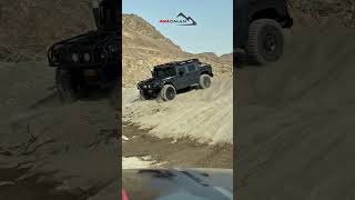 Hummer H1 Climbs Uphill In Reverse