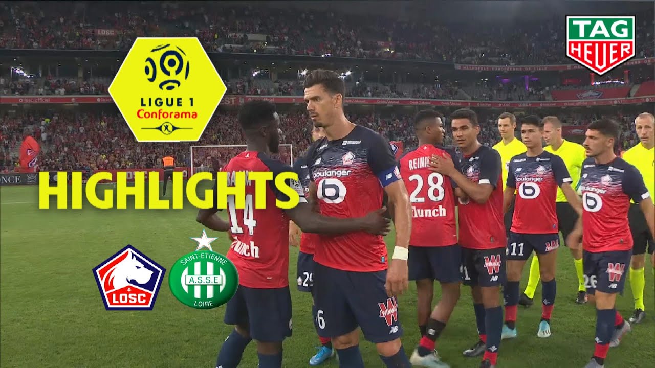 LOSC - AS Saint-Etienne ( 3-0 ) - Highlights - (LOSC - ASSE) / 2019-20 ...