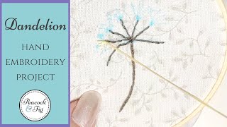 Create your own hand embroidery dandelion