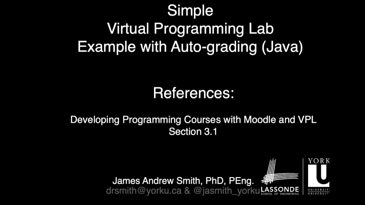 Virtual Programming Lab: Simple Auto-graded exercise with Java - YouTube