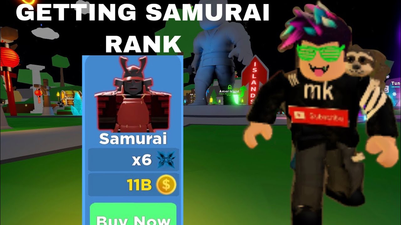 I Got The Samurai Rank!! - Roblox Ninja Legends - YouTube