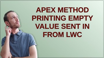 Salesforce: Apex method printing empty value sent in from LWC
