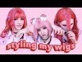 HOW I STYLE & DO HAIRSTYLES ON WIGS 🌸 (NON-LACE FRONT)