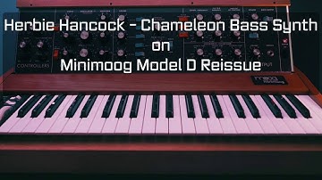 Sound Design: Herbie Hancock Chameleon Bass Line - Minimoog