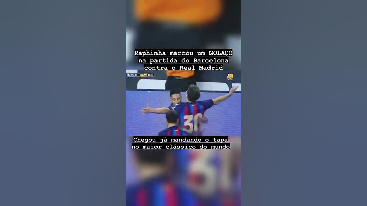GOLAÇO DE RAPHINHA do Barcelona contra Real Madrid