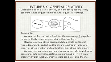 BST 202: A Short Course on String Theory – Lecture 6: General Relativity