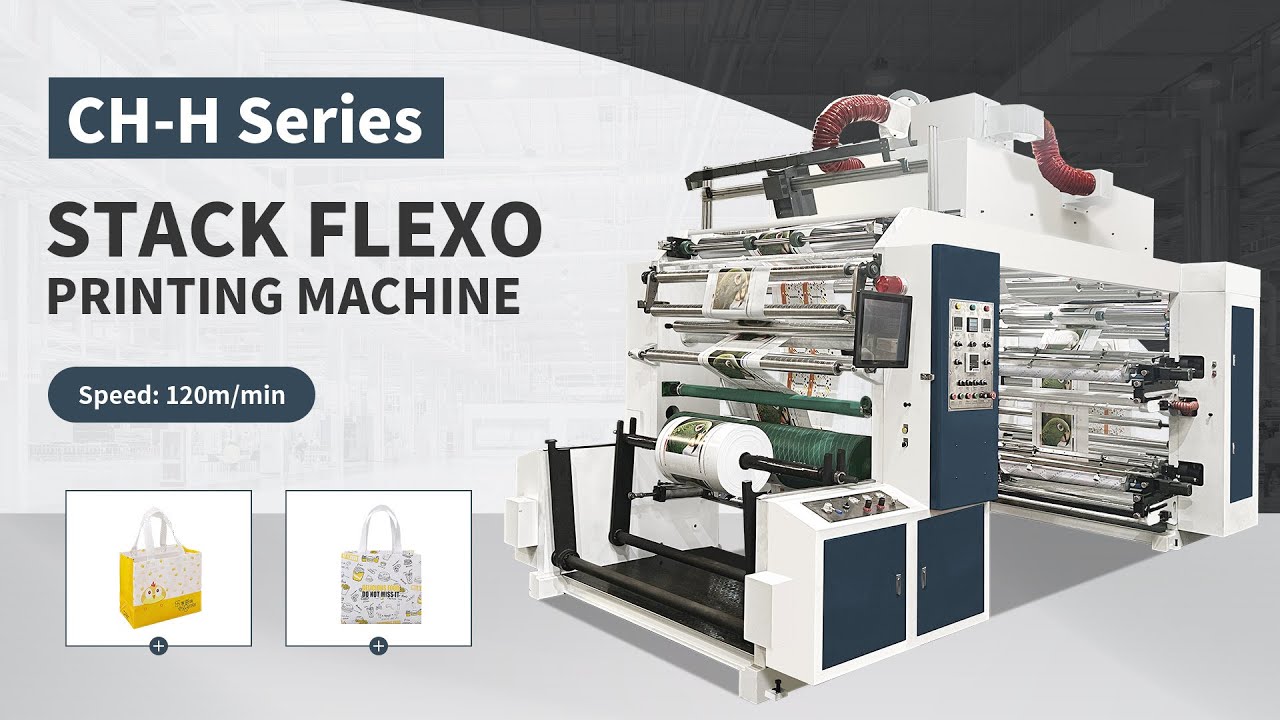 changhong stack type flexographic printing machine for non woven fabric ...