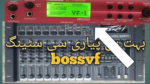 boss vf1 ping pong delay setting|| live setting and testing || Urdu Hindi