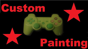 Sony Playstation 3 Controller Custom Painting - With Mini Tutorial!