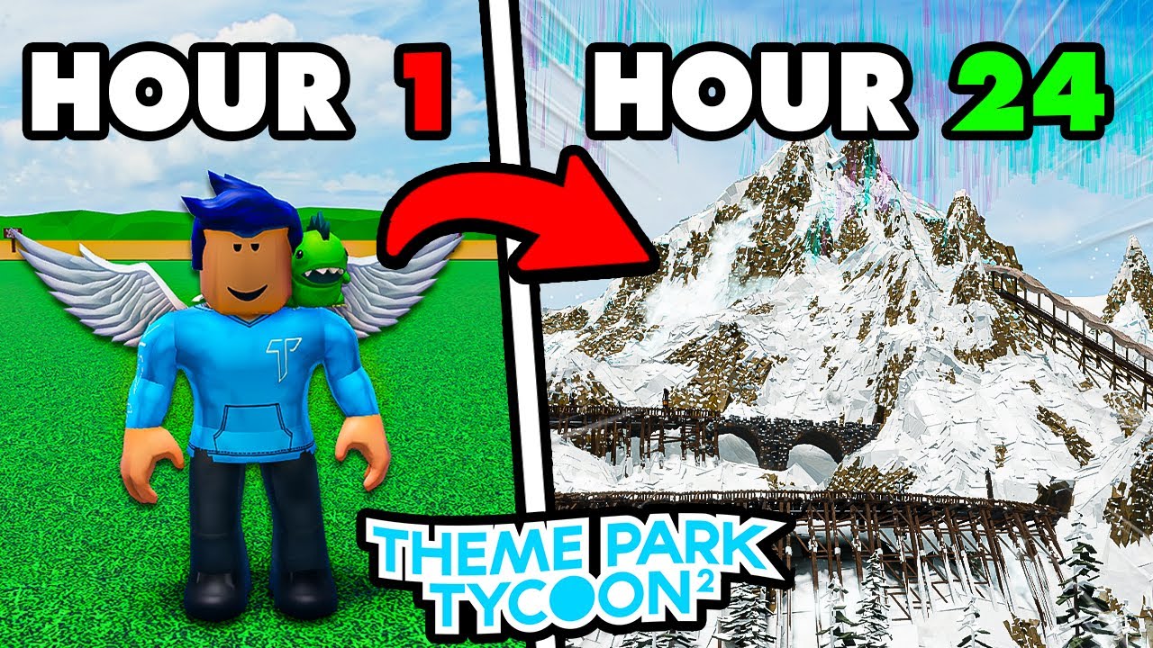 *24-часовая* битва за строительство в Theme Park Tycoon 2 против Thijmen0808