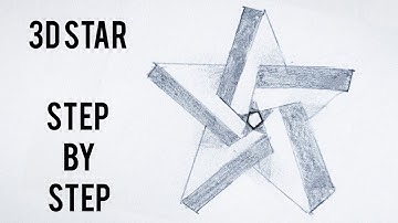 How to Draw An Impossible 3D Star Narrated Step By Step - 3D Step - Impossible || Sn