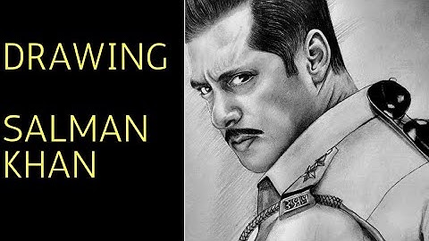 How to draw Salman Khan, Easy Step by Step Drawing Tutorial