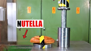 Extruding Nutella with 2000 bars / 29 000 Psi Using Hydraulic Press