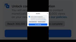 Unlock content monetisation new Facebook update #facebook #new #update #policy #tech #viral #shorts