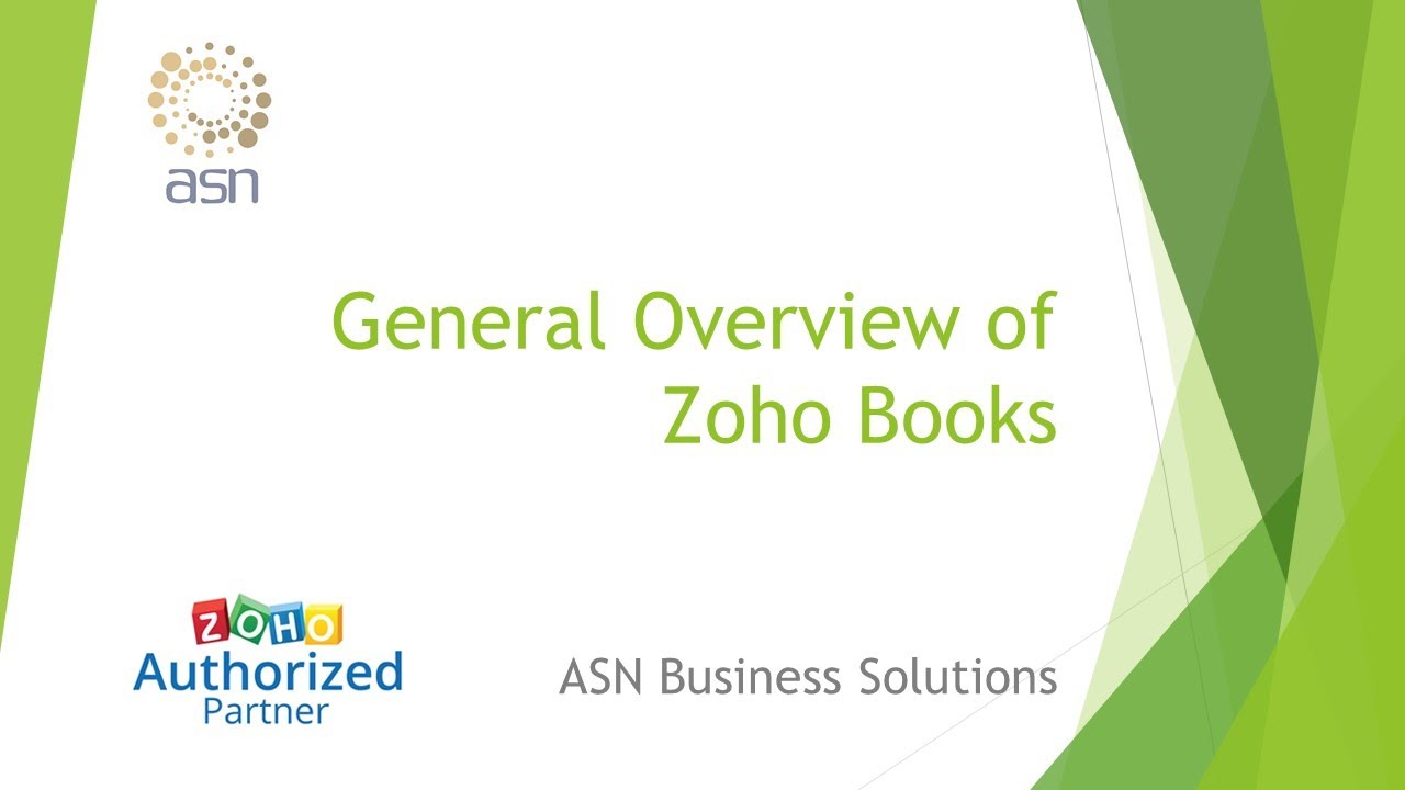 General Overview of Zoho Books YouTube