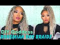 DIY Goddess Box Braids | Bohemian Box Braids on Natural Hair