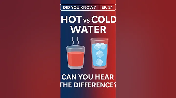 You Can Hear the Difference Between Hot and Cold Water