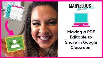 Making a PDF Editable to Share in Google Classroom