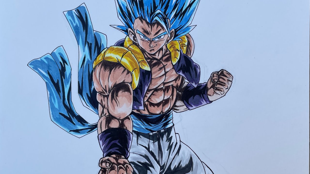 Kamehameha!” - Gogeta Blue Drawing