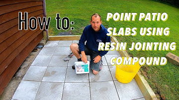How to point patio slabs using jointing compound
