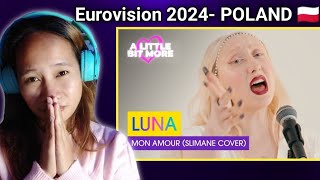Luna - Mon Amour (Slimane Cover) Poland 🇵🇱 | #eurovisionalbm | Reaction