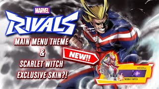 Marvel Rivals MAIN MENU + EXCLUSIVE SKIN?! | Marvel Rivals Closed Alpha Test Access!
