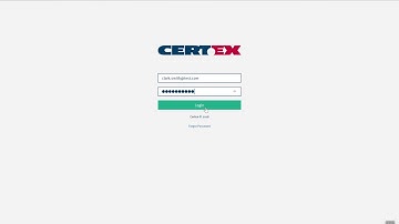 Customer Portal: Step 1   Welcome to your CERTEX portal change password