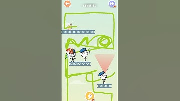 Attack Draw Line 🤭[ LEVEL -  21 ] ✅🤣 #shorts #yuran #games #viral #trending  #gaming #youtubeshorts