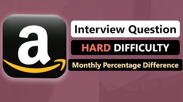 Amazon Data Analytics/Science Interview Question SOLVED with Python Pandas  | Hard Difficulty