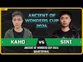 WC3 - [NE] Kaho vs Sini [NE] - Quarterfinal - Ancient of Wonders Cup 2024