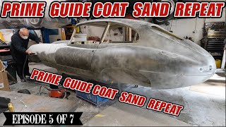 E-Type Restoration | Prime, Guide Coat, Sand, Repeat | Ep 5