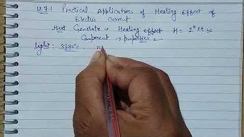 NCERT Science class 10 ll chapter 12 ll 12.7.1 Practical application of heating effect of current.