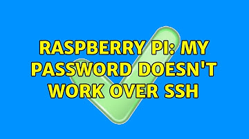 Raspberry Pi: My password doesn