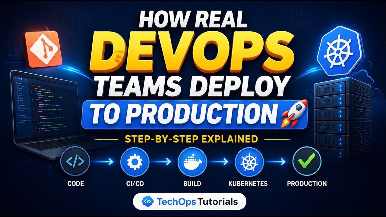 How Real DevOps Teams Deploy to Production 🚀 (Step-by-Step Explained ...