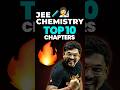 Most Asked TOPICS from Top 10 Chapters of Chemistry! #jee #chemistry #jeechemistry #jeemains #shorts