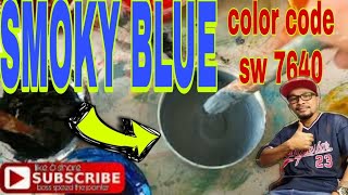 how to mix smoky blue color / paano mag timpla ng smoky blue color @bossspeedthepainter