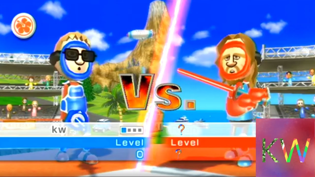 Wii sports resort swordplay duel 1 YouTube