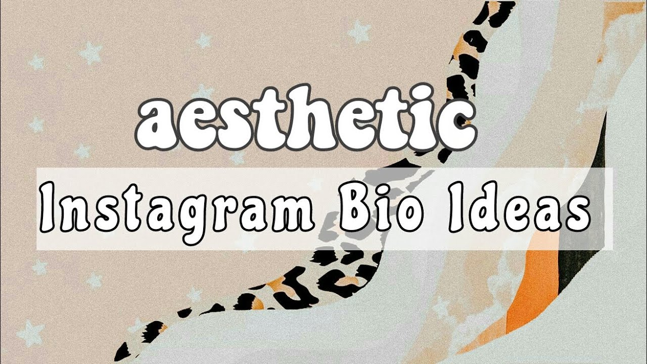 Instagram bio ideas | Aesthetic - YouTube