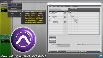 Pro Tools - Name Inputs and Outputs