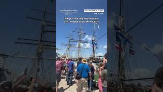 Historic Elissa ship returns to Galveston after months at sea