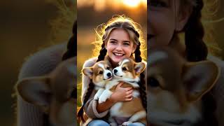 Girl’s Epic Puppy Surprise Freakout! 🐶 #ytshorts