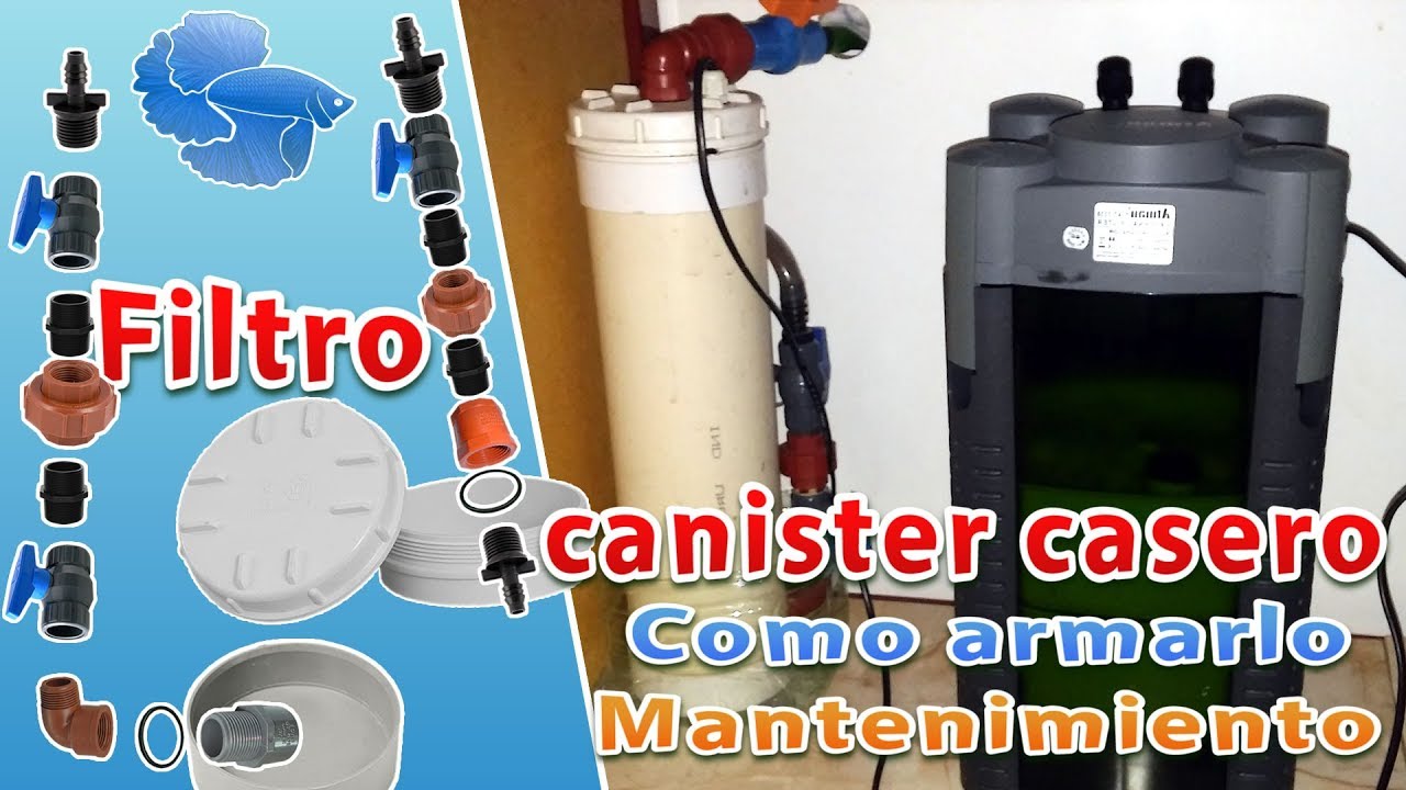 Filtro canister Como armarlo Y Mantenimiento - YouTube