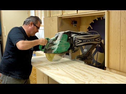 Crosscut A Wide Piece On The Miter Saw