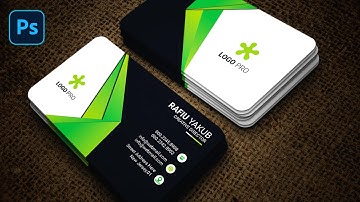 How To Create Stylish Business Card in Photoshop (Green & Black)