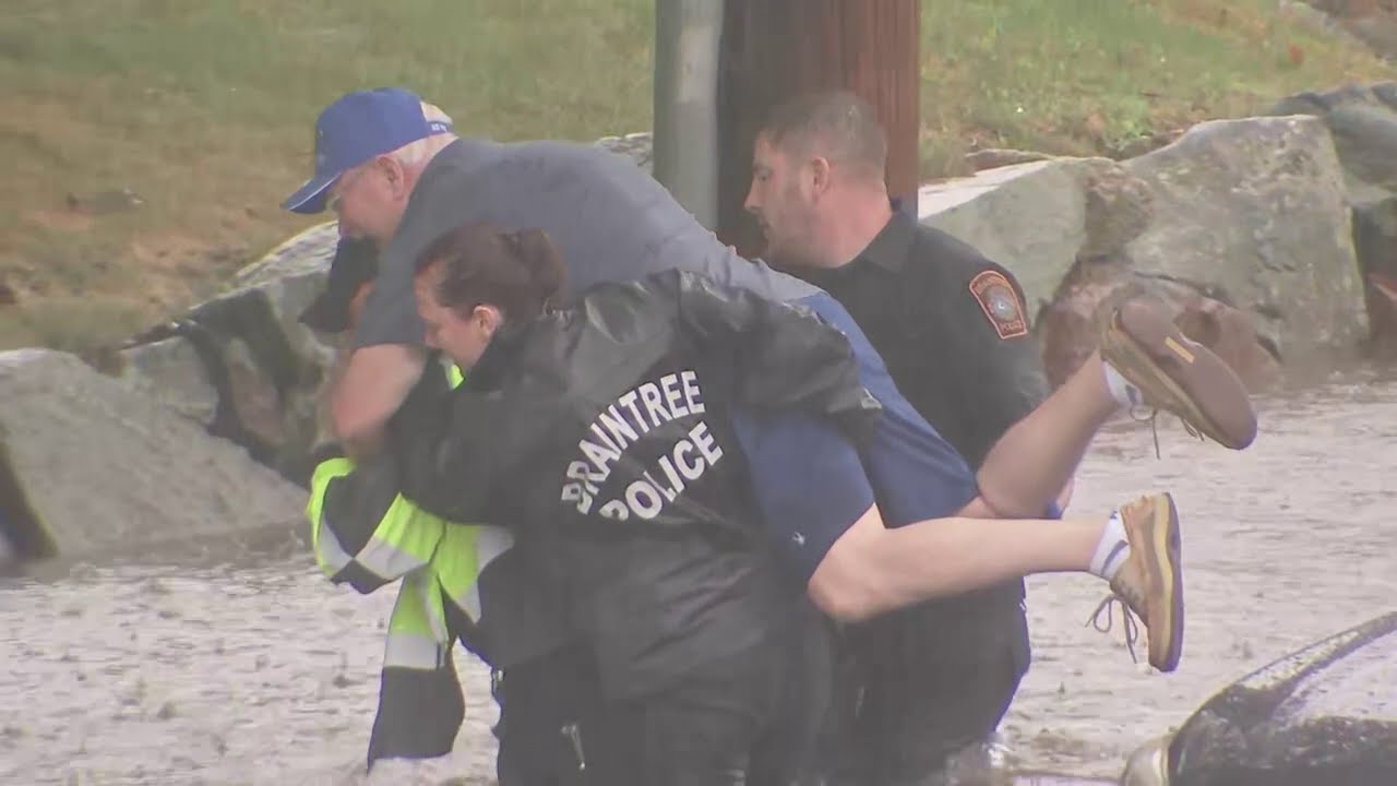 Stunning images: Stranded drivers rescued, roads turned into rivers as ...