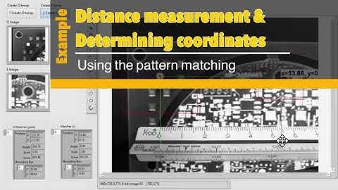 LabVIEW: Distance measurement and Determining coordinate using the pattern matching